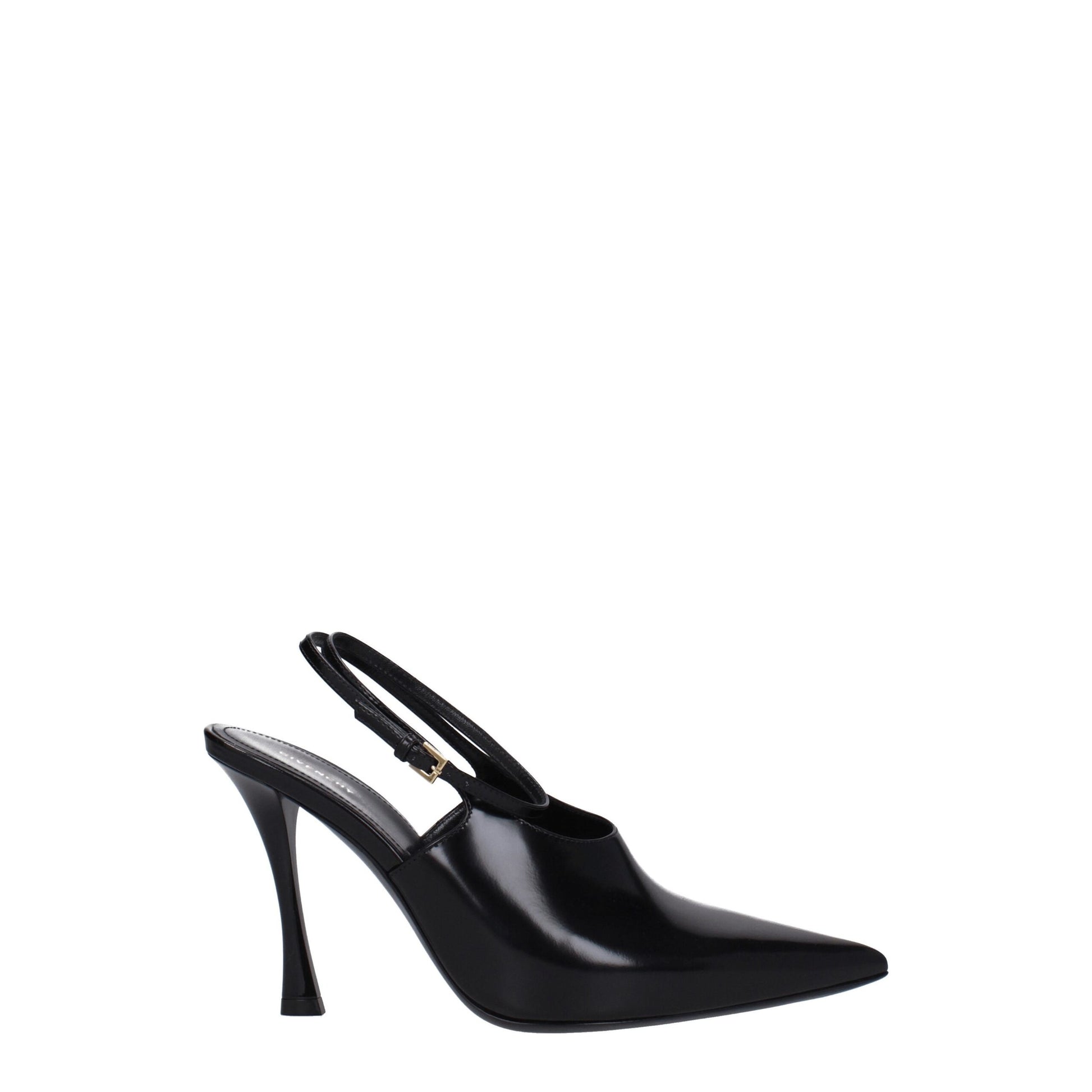 Black Leather High Heel Pumps Shoes Givenchy