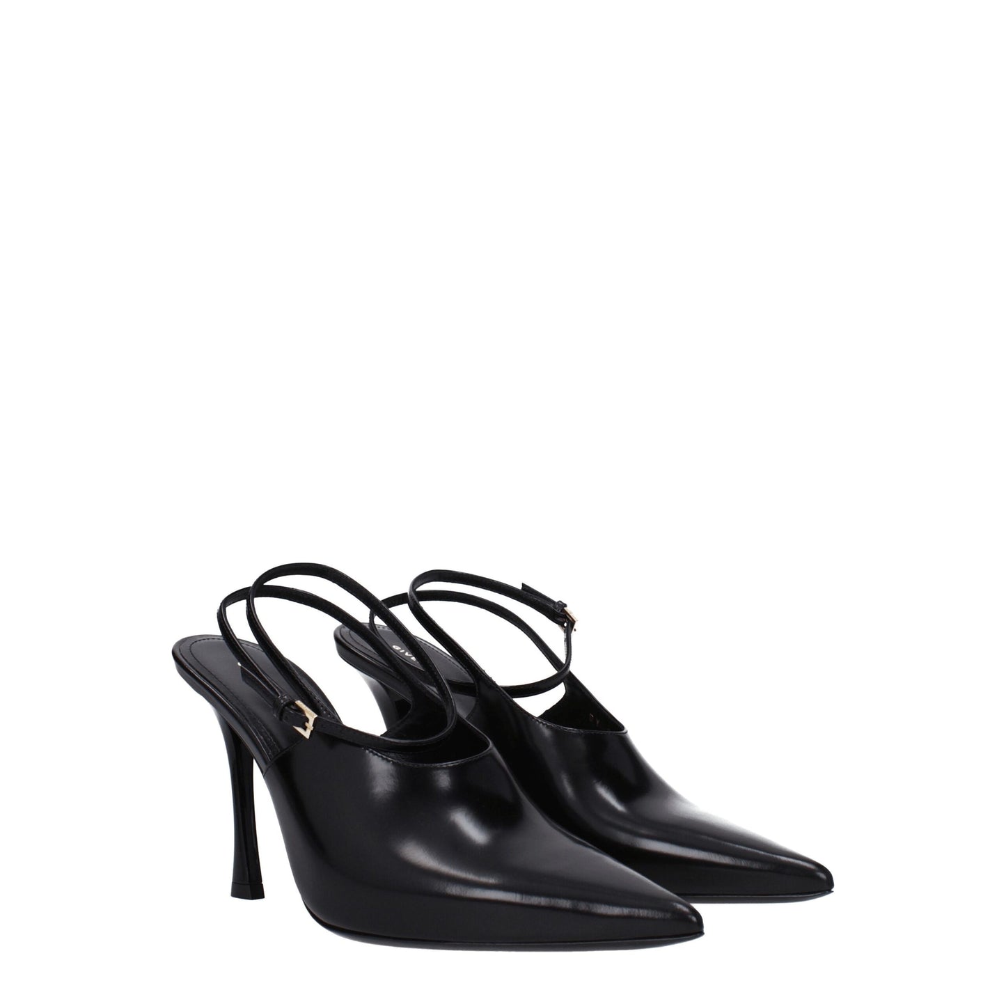 Black Leather High Heel Pumps Shoes Givenchy