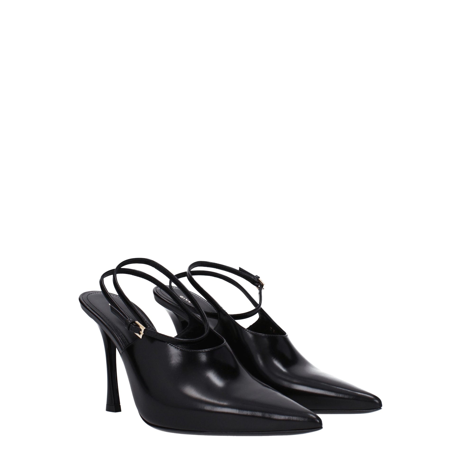Black Leather High Heel Pumps Shoes Givenchy