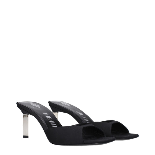 Black Satin Stiletto Heel Sandals Shoes The Attico
