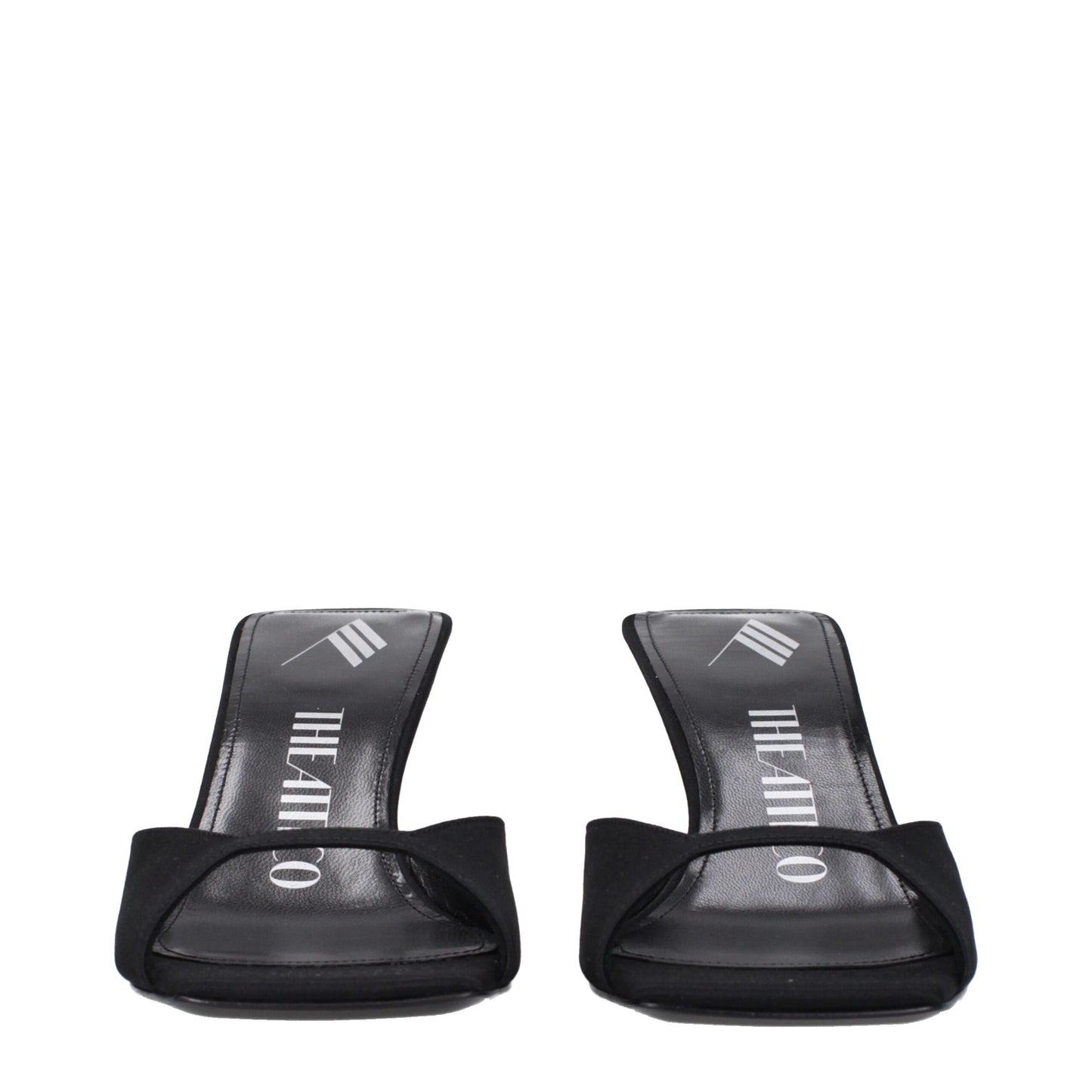 Black Satin Stiletto Heel Sandals Shoes The Attico