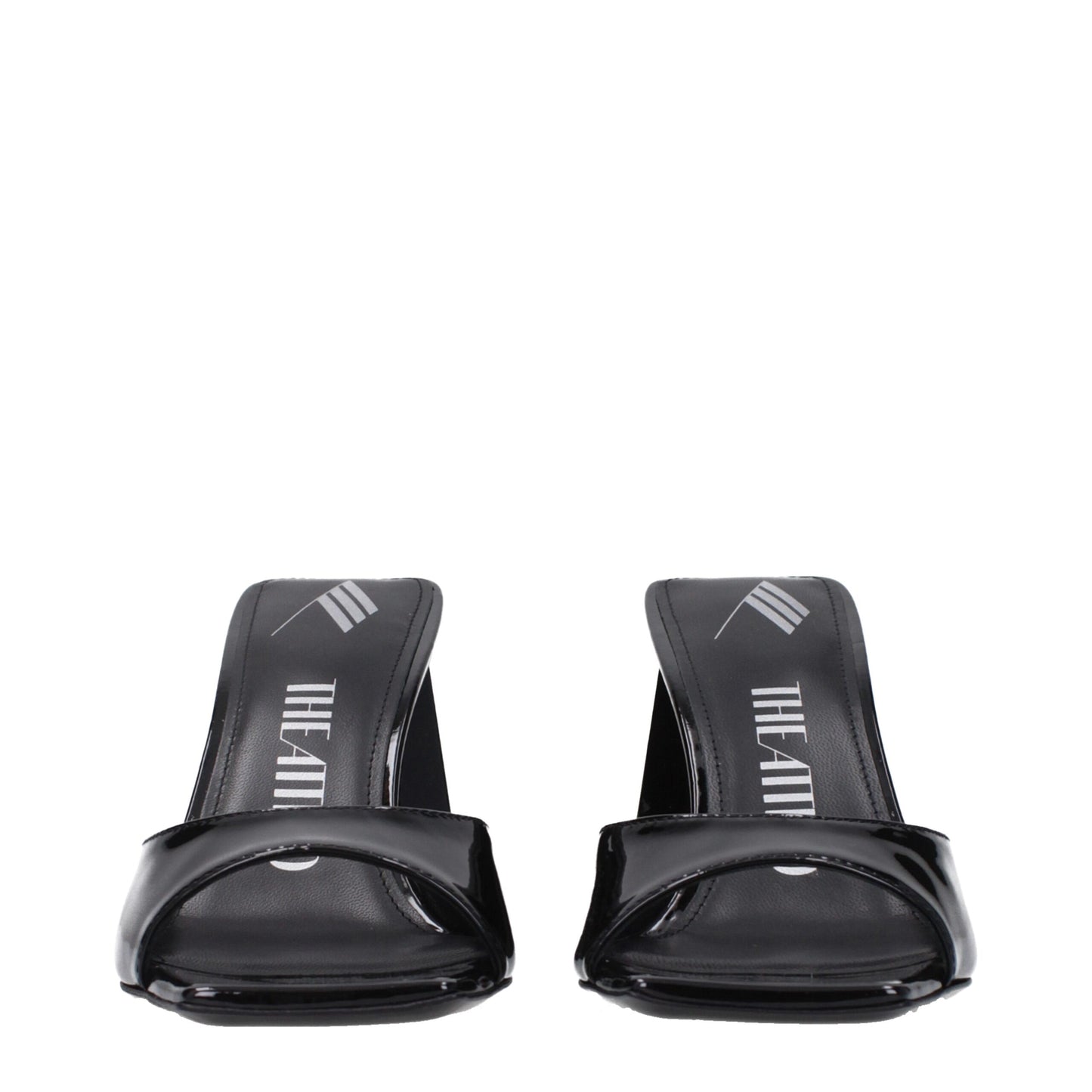 Black Leather Stiletto Heel Sandals Shoes The Attico