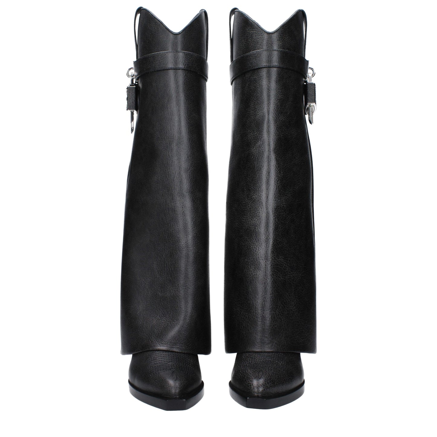 Black Leather Boots Shoes Givenchy