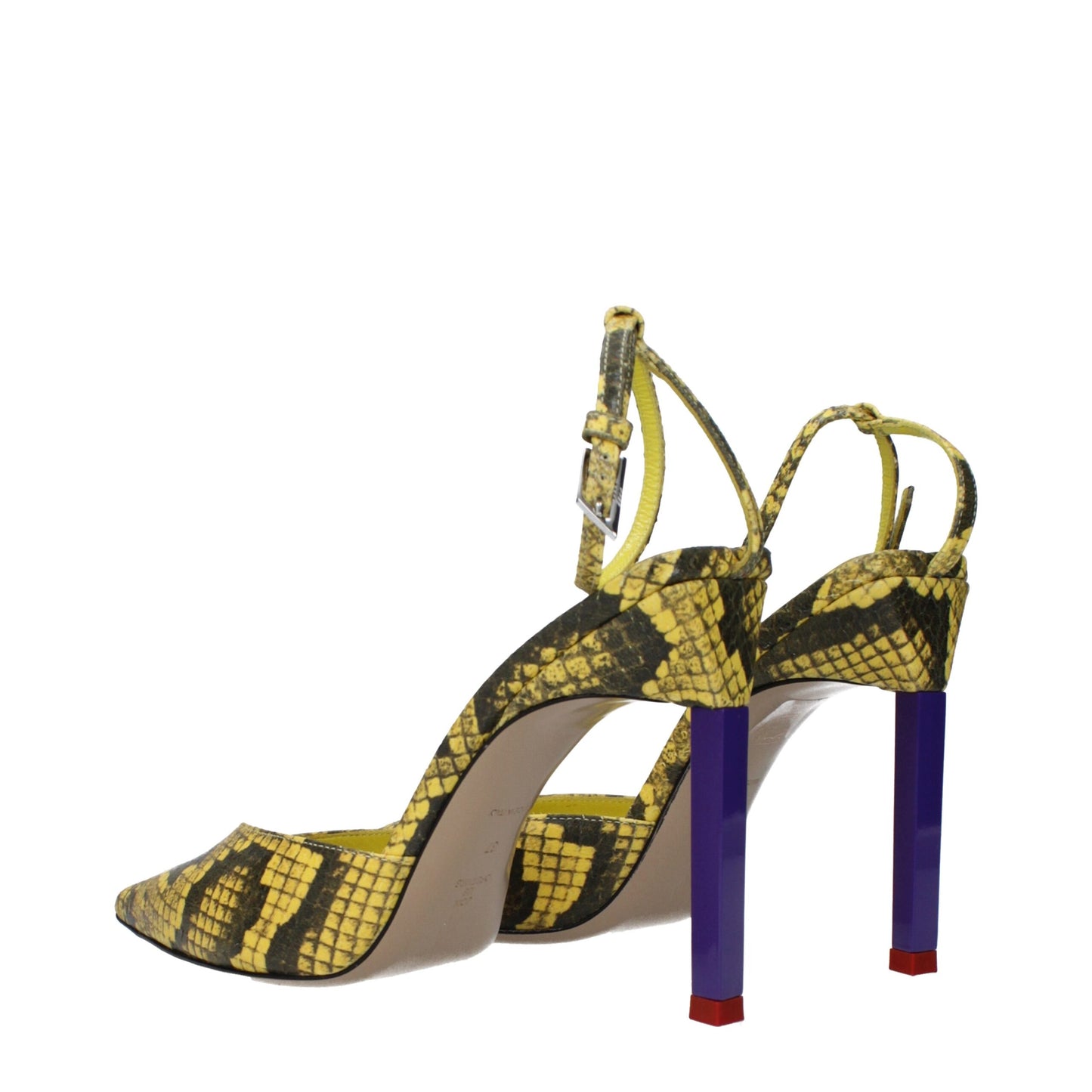 Yellow Leather High Heel Pumps Shoes The Attico