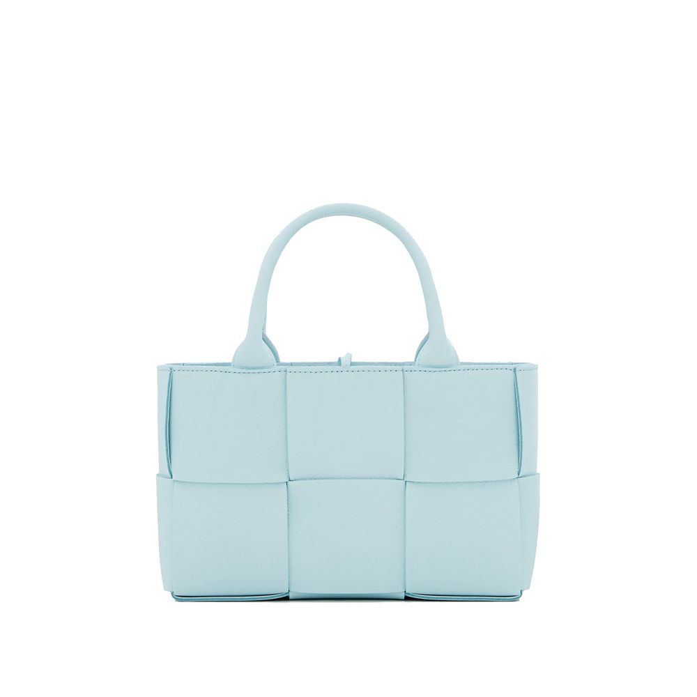 Blue Lamb Leather Tote Bag Shoes Bottega Veneta