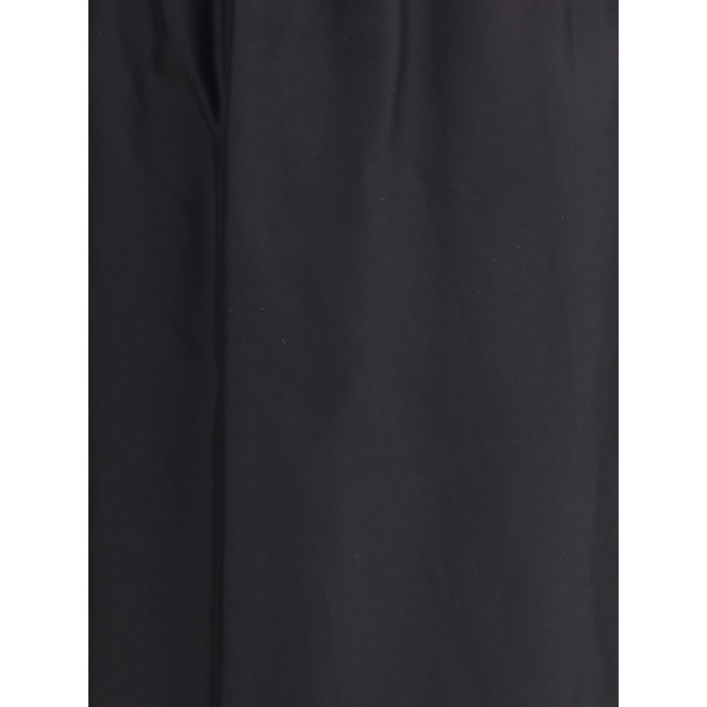 Black Cotton Midi Skirt Skirts The Row
