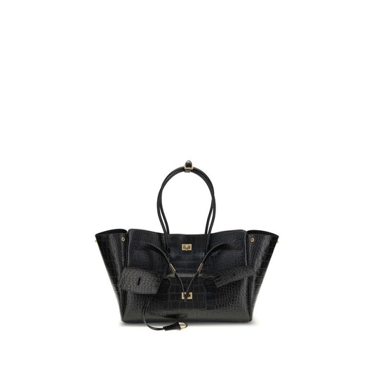 Black Calf Leather Bos Taurus Shoulder Bag Bags Balenciaga