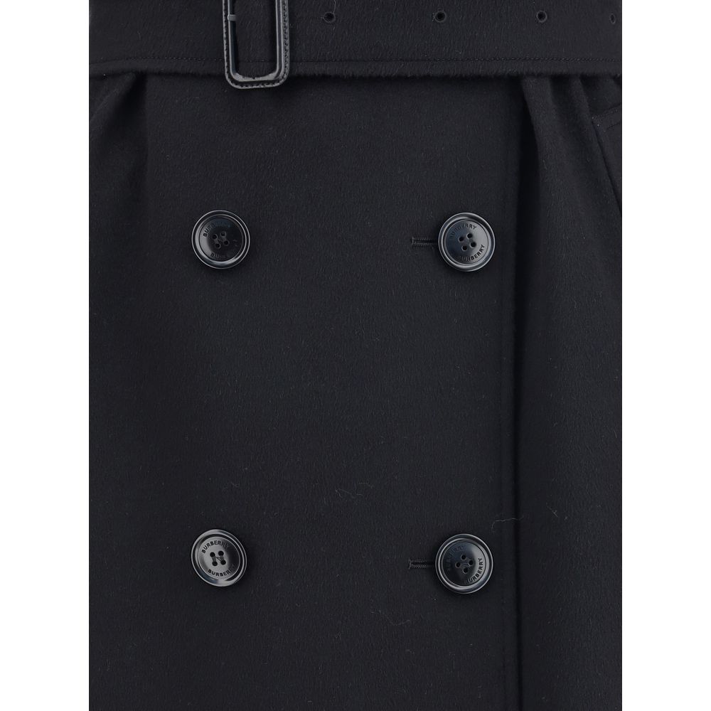 Black Cashmere Coat Coats Burberry
