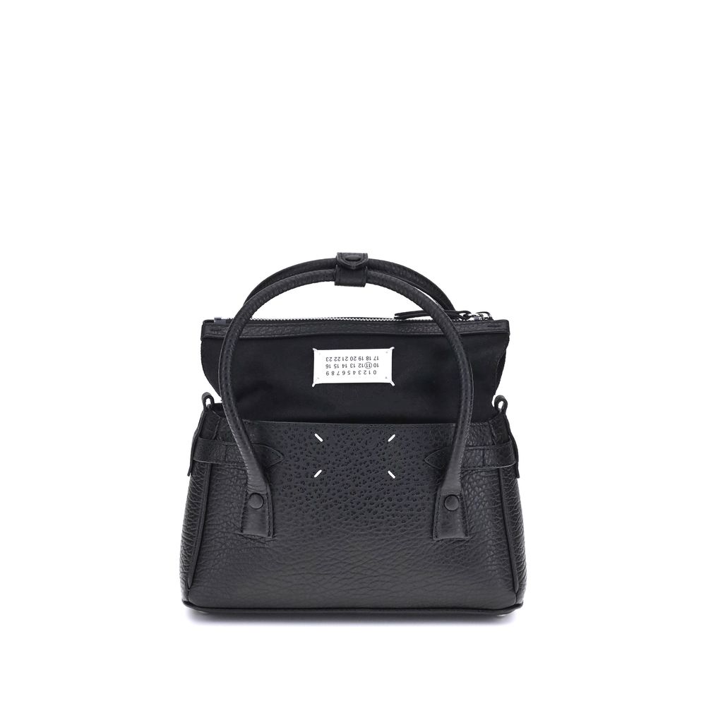 Black Calf Leather Bos Taurus Handbag Bags Margiela