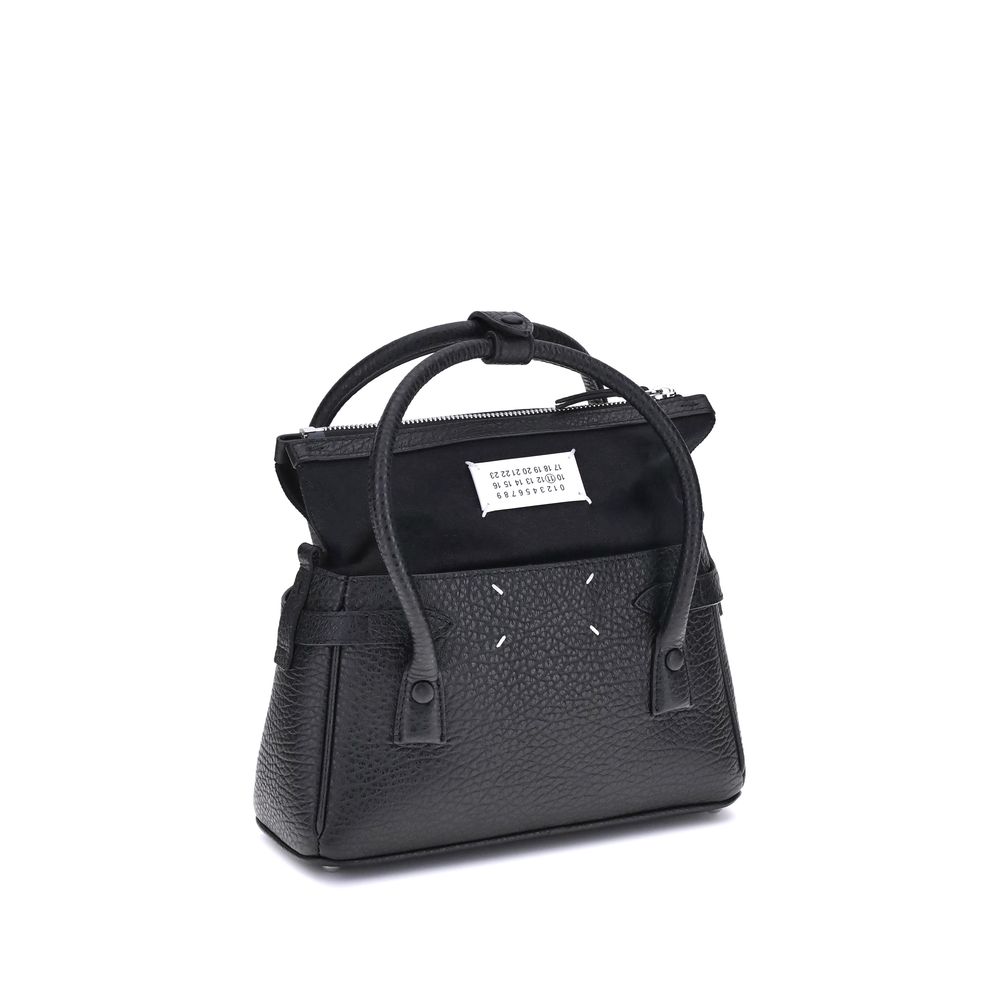 Black Calf Leather Bos Taurus Handbag Bags Margiela