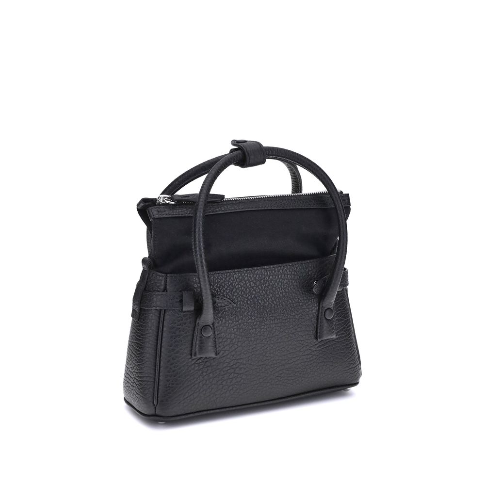 Black Calf Leather Bos Taurus Handbag Bags Margiela