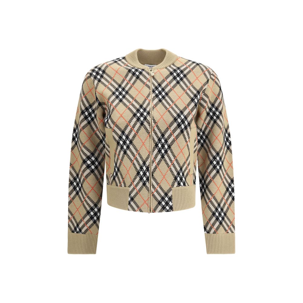Beige Wool Cardigan Knitwear Burberry