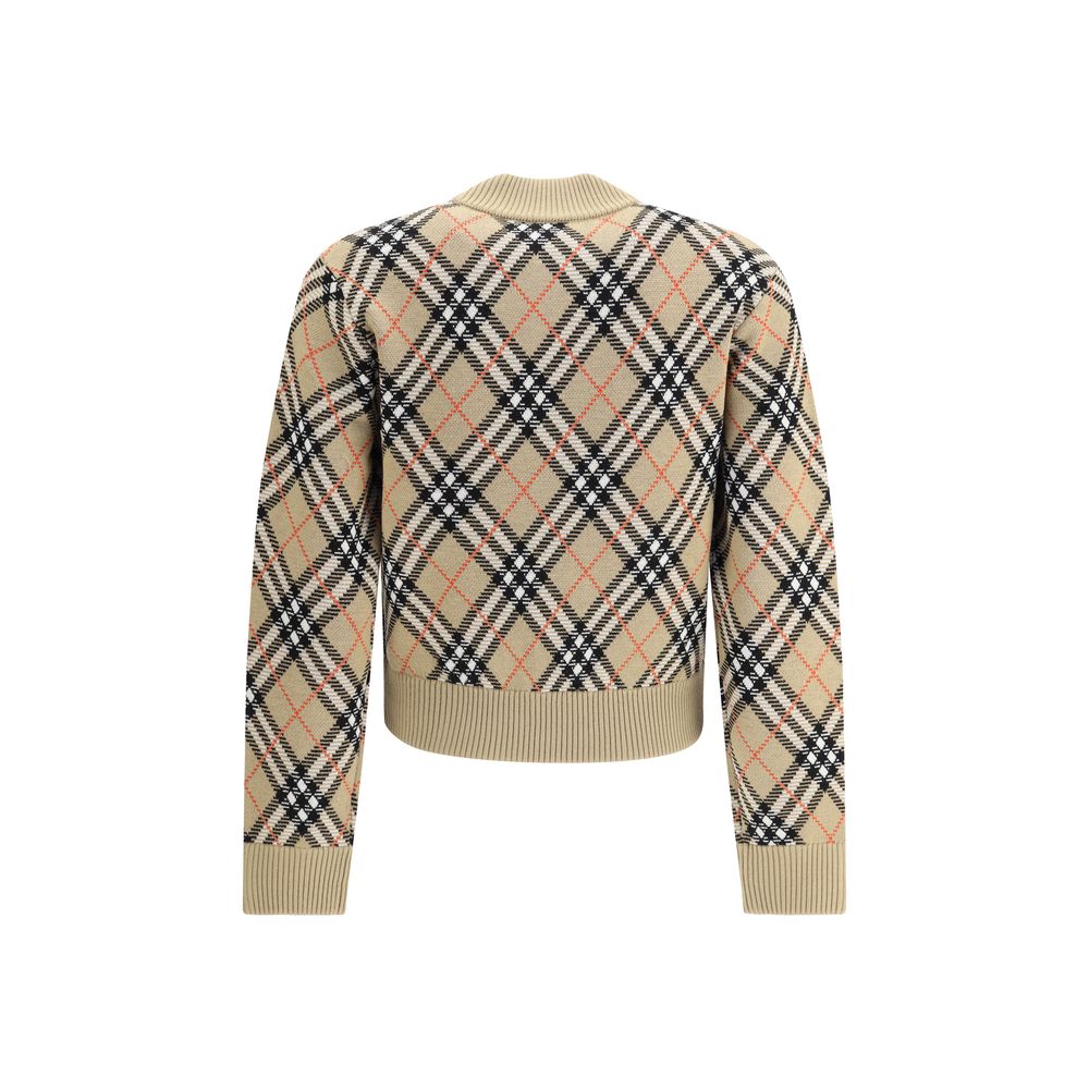 Beige Wool Cardigan Knitwear Burberry