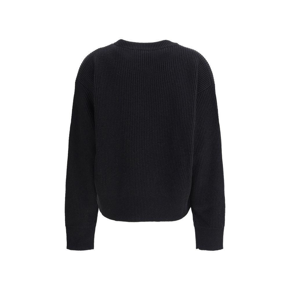Black Fleece Wool Sweatshirt Knitwear Versace