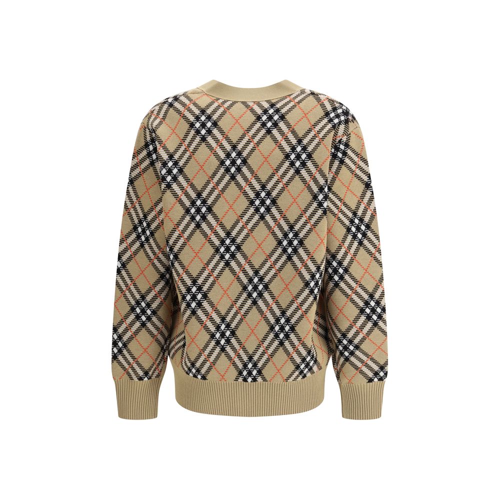 Brown Wool Cardigan Knitwear Burberry