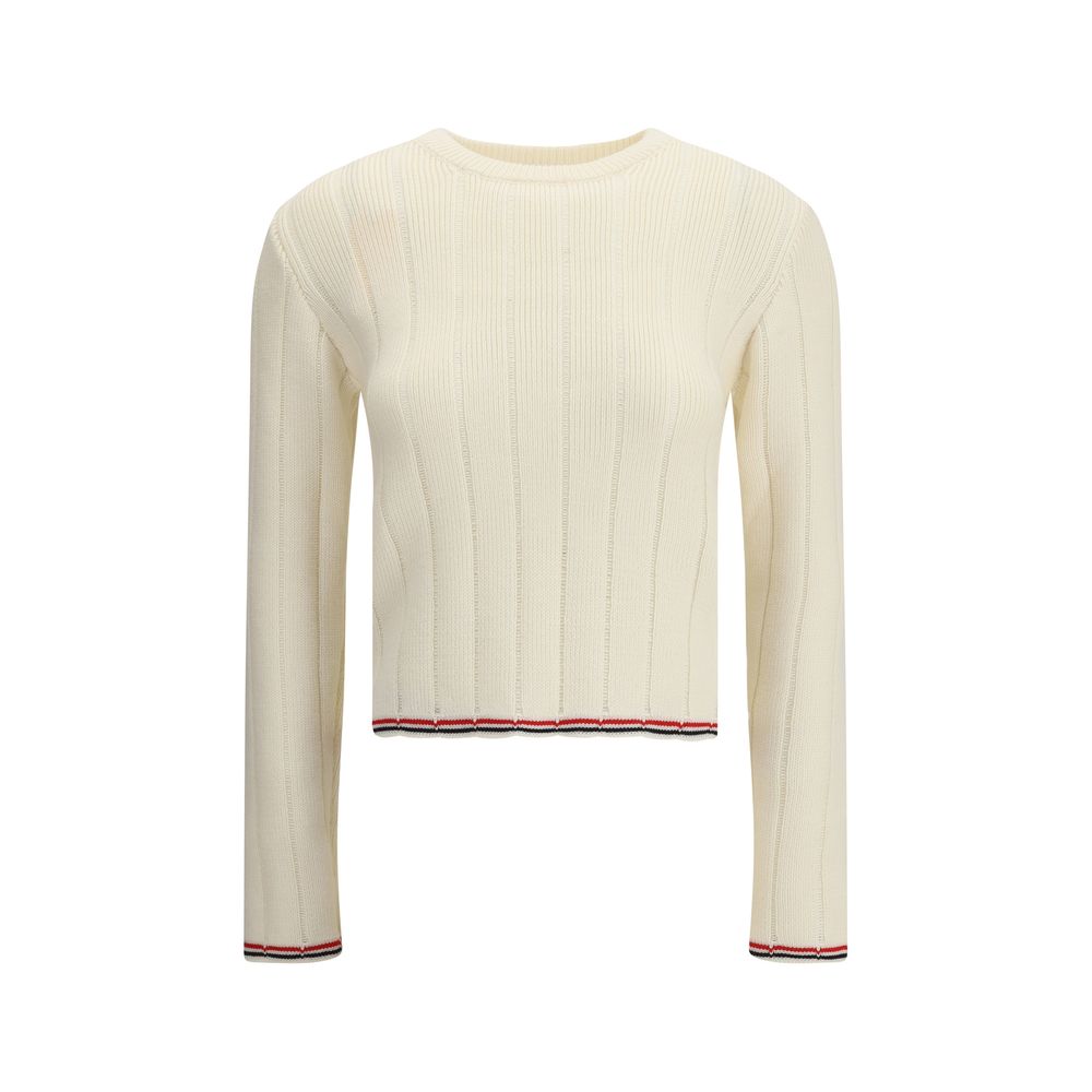 Cream Fleece Wool Sweatshirt Knitwear Thom Browne