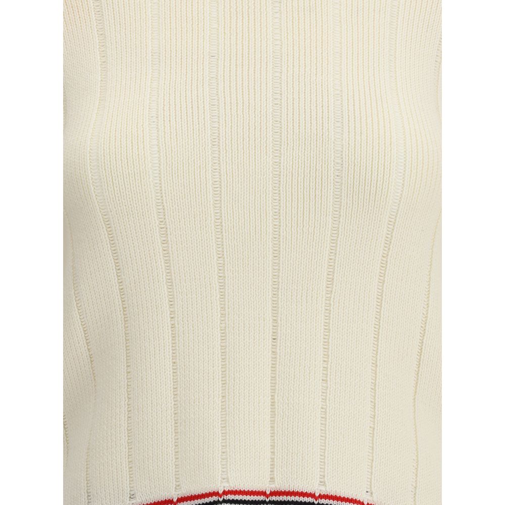 Cream Fleece Wool Sweatshirt Knitwear Thom Browne