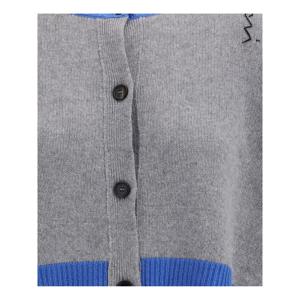 Gray Cashmere Cardigan Knitwear Marni