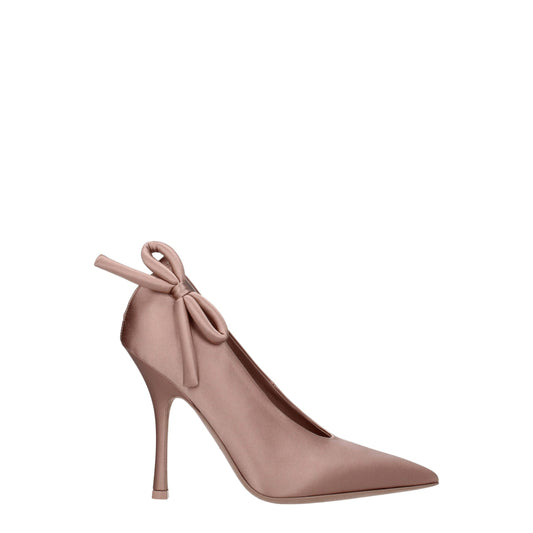 Pink Satin Pumps Shoes Valentino Garavani