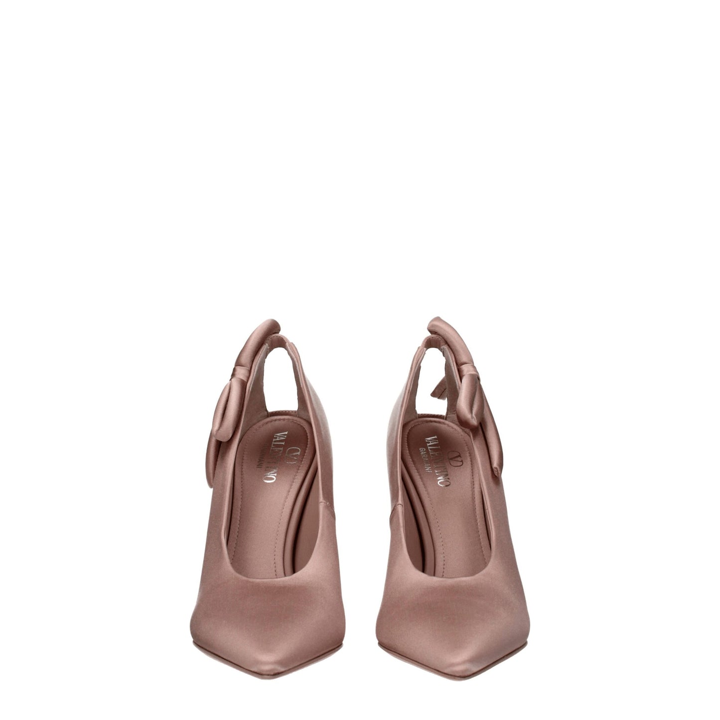 Pink Satin High Heel Pumps Shoes Valentino Garavani