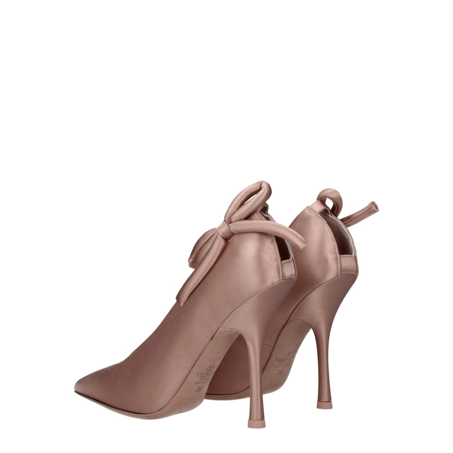Pink Satin High Heel Pumps Shoes Valentino Garavani