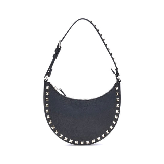 Black Calf Leather Bos Taurus Shoulder Bag Bags Valentino Garavani