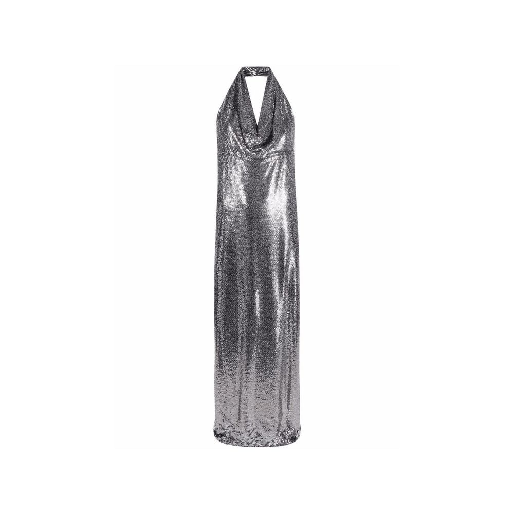 Silver Elastane Cocktail Dress Dress BLANCA VITA