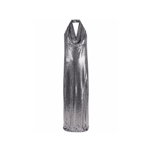 Silver Elastane Cocktail Dress Dress BLANCA VITA