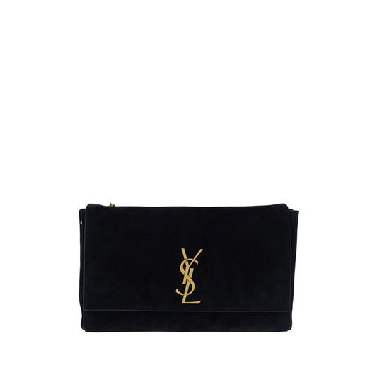 Black Calf Leather Bos Taurus Shoulder Bag Bags Saint Laurent