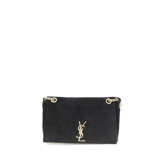 Black Calf Leather Bos Taurus Shoulder Bag Bags Saint Laurent