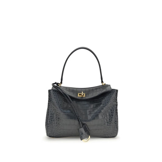 Black Calf Leather Bos Taurus Shoulder Bag Bags Balenciaga