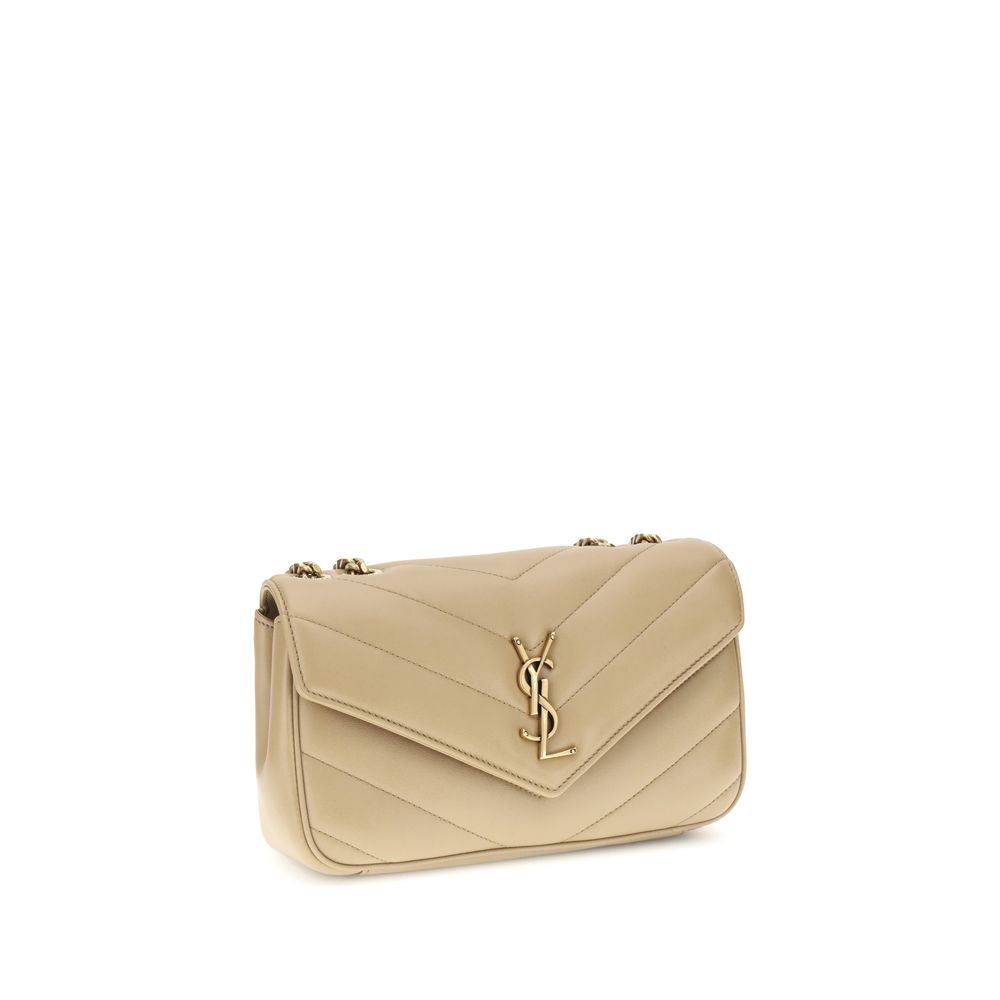 Beige Lamb Ovis Aries Aries Shoulder Bag Bags Saint Laurent