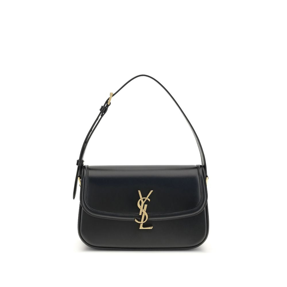 Black Calf Leather Bos Taurus Shoulder Bag Bags Saint Laurent