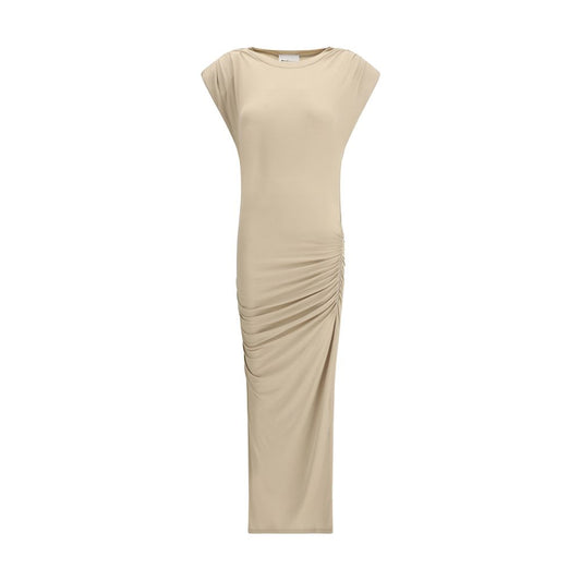 Beige Modal Casual Dress Dress Marant Etoile