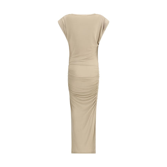 Beige Modal Casual Dress Dress Marant Etoile