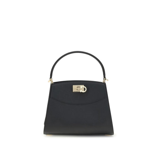 Black Calf Leather Bos Taurus Handbag Bags Ferragamo