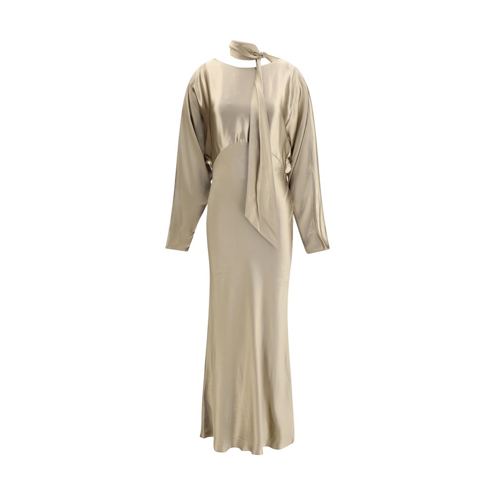 Gold Viscose Casual Dress Dress The Andamane