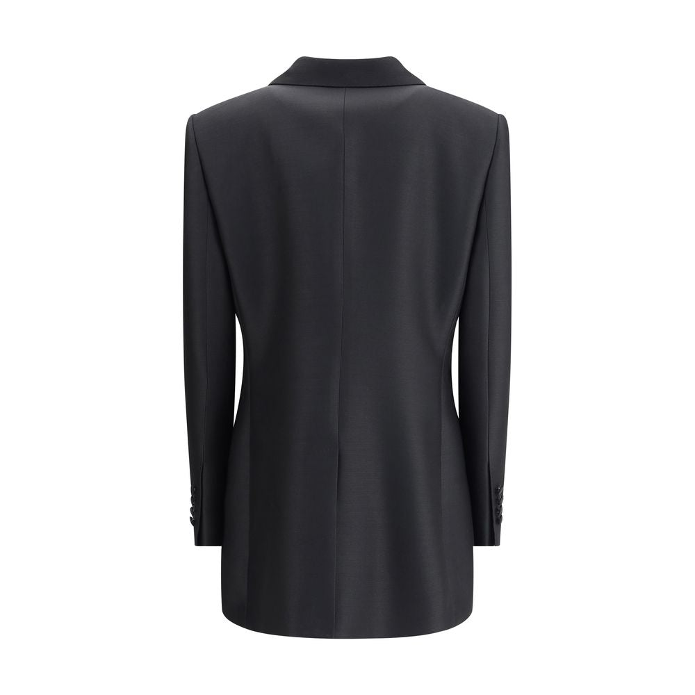 Black Fleece Wool Blazer Blazer Dolce & Gabbana