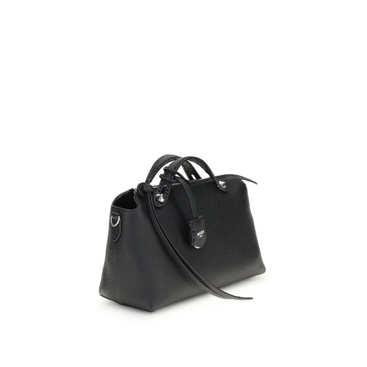 Black Calf Leather Bos Taurus Shoulder Bag Bags Fendi