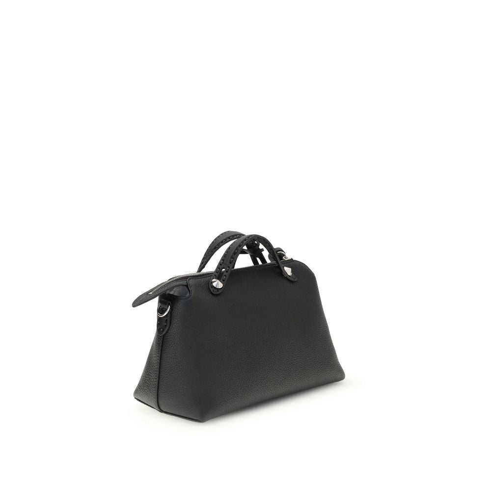 Black Calf Leather Bos Taurus Shoulder Bag Bags Fendi