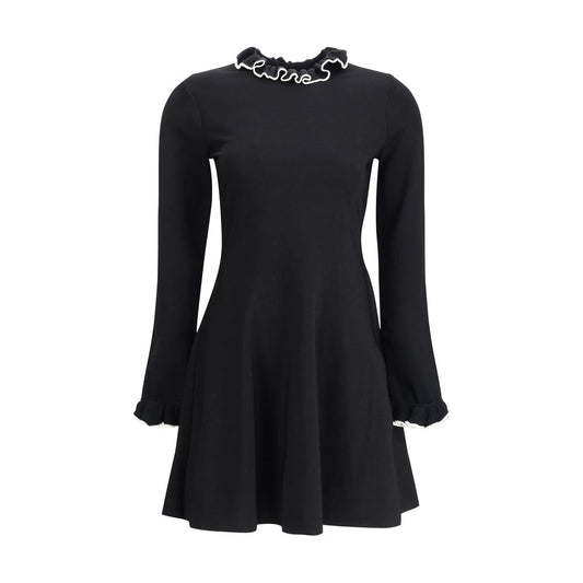 Black Viscose Casual Dress Valentino