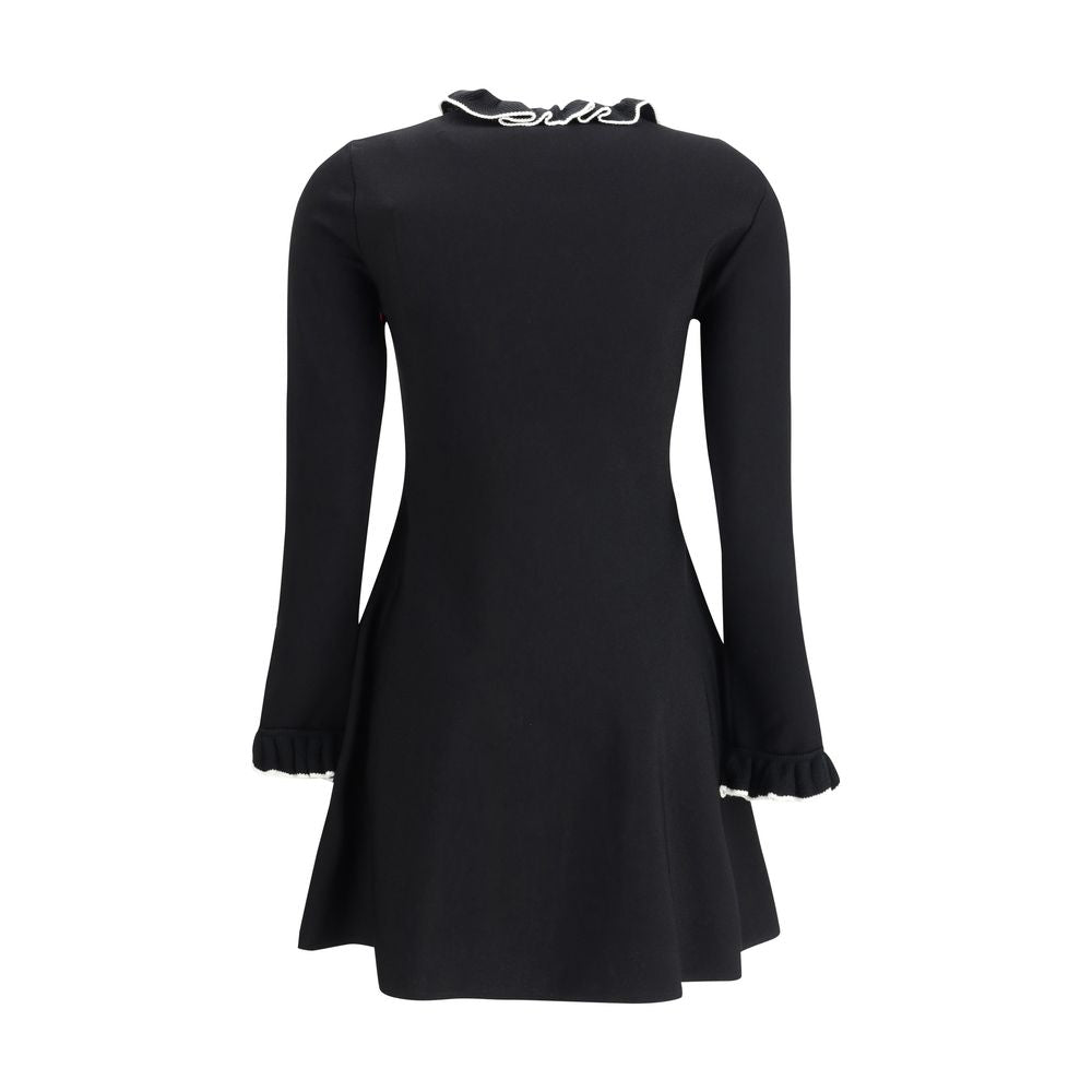 Black Viscose Casual Dress Valentino