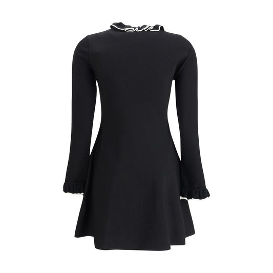 Black Viscose Casual Dress Valentino