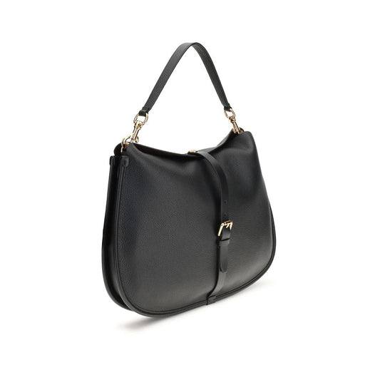 Black Calf Leather Bos Taurus Shoulder Bag Bags Etro