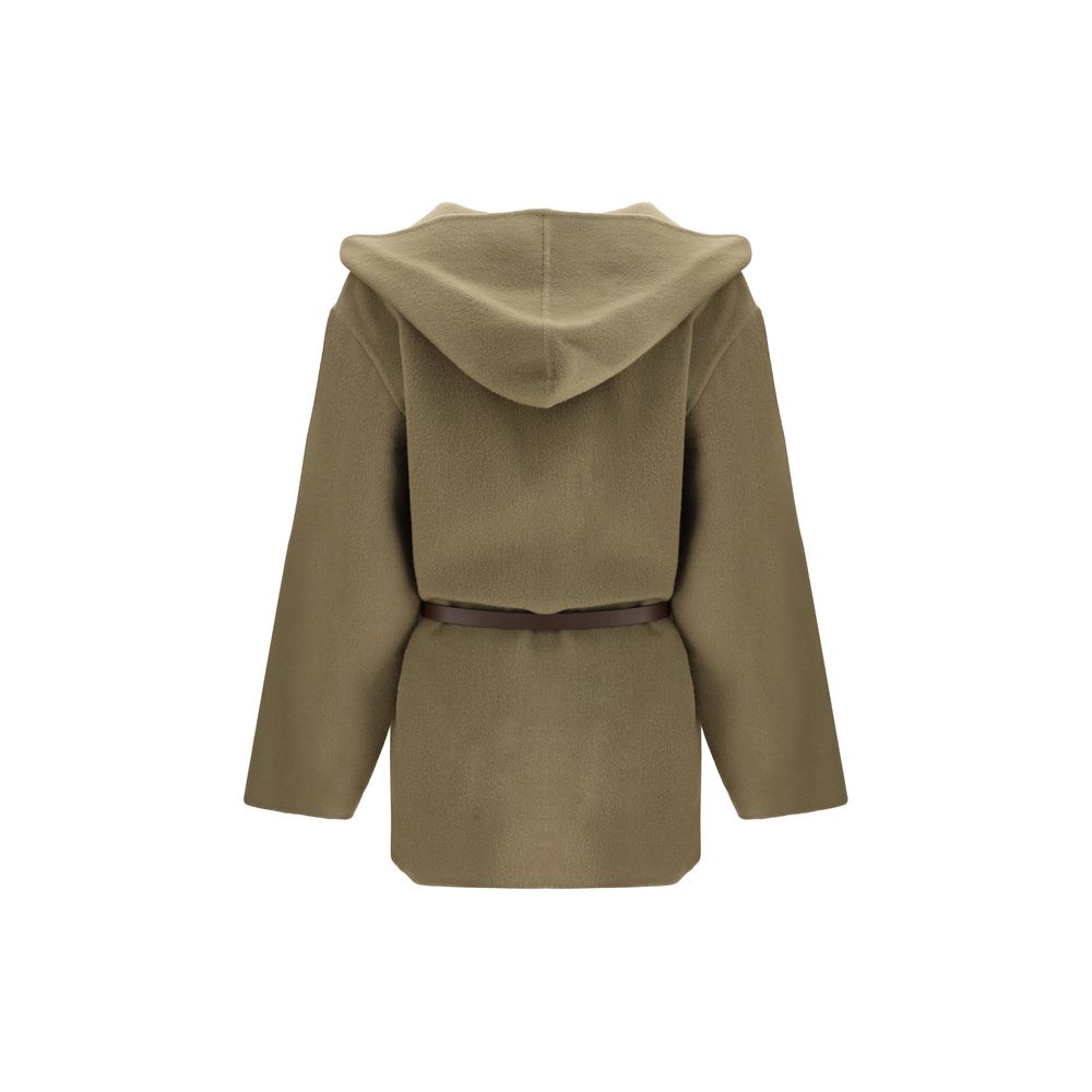 Brown Fleece Wool Coat Coats Jacob Cohen