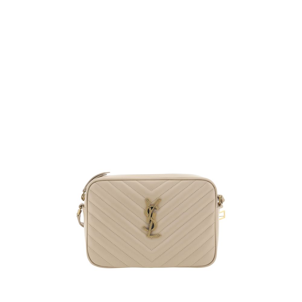 Beige Calf Leather Bos Taurus Shoulder Bag Bags Saint Laurent