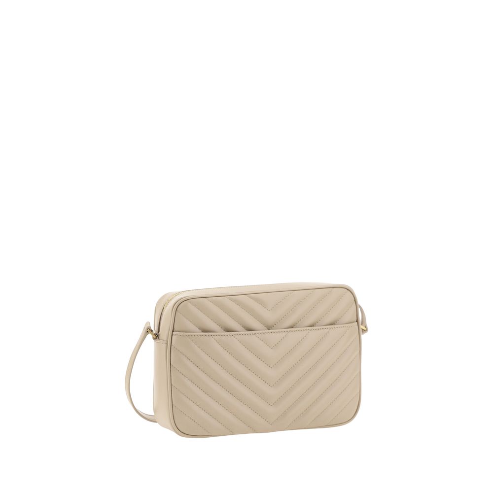 Beige Calf Leather Bos Taurus Shoulder Bag Bags Saint Laurent
