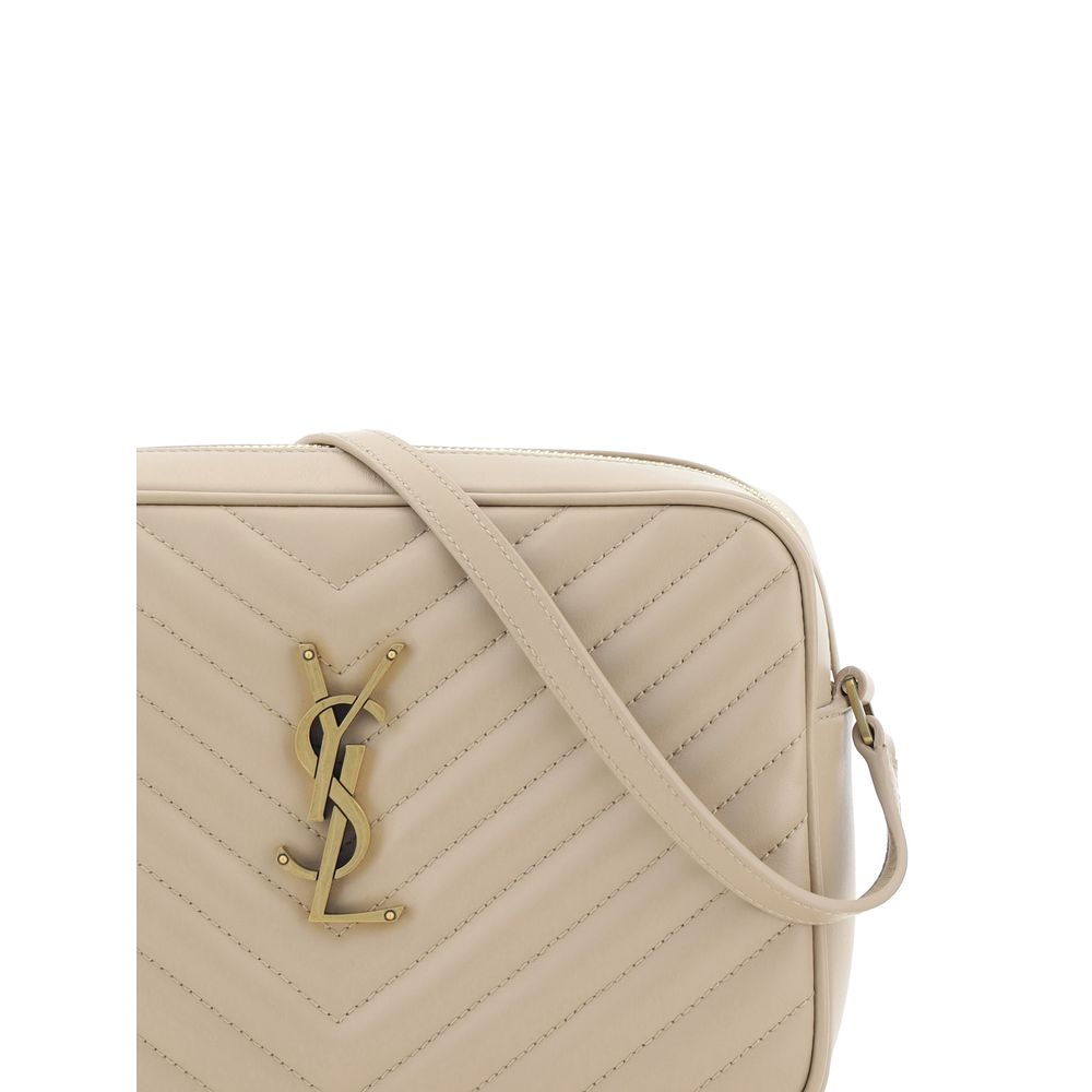 Beige Calf Leather Bos Taurus Shoulder Bag Bags Saint Laurent