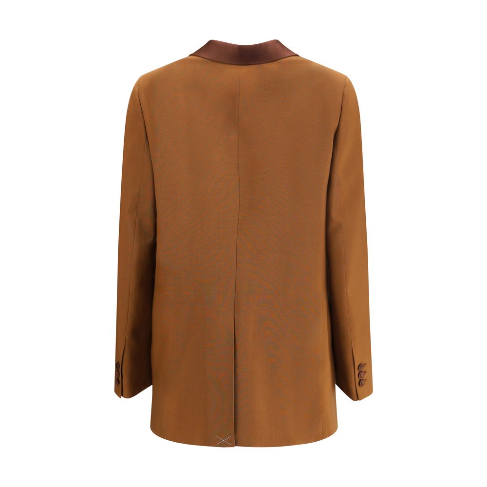 Brown Wool Blazer Blazer Fendi