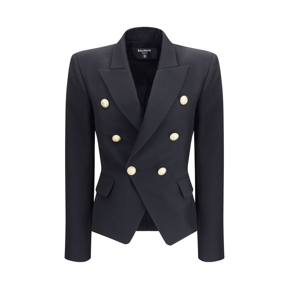 Black Wool Blazer Blazer Balmain